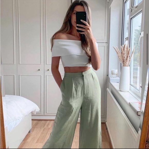 Zara white crop top - Picture 5 of 11